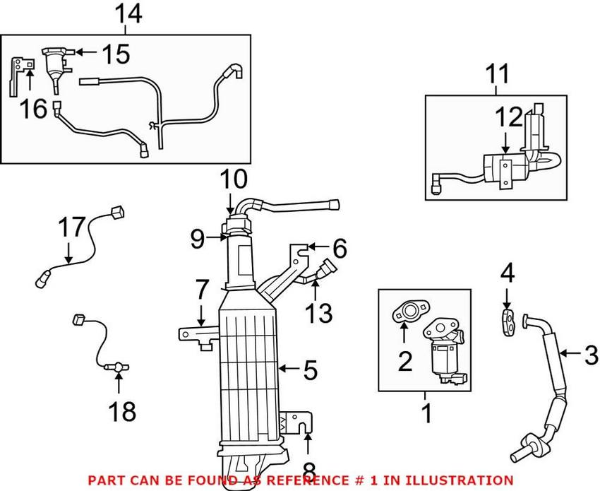 VW EGR Valve 7B0131501D